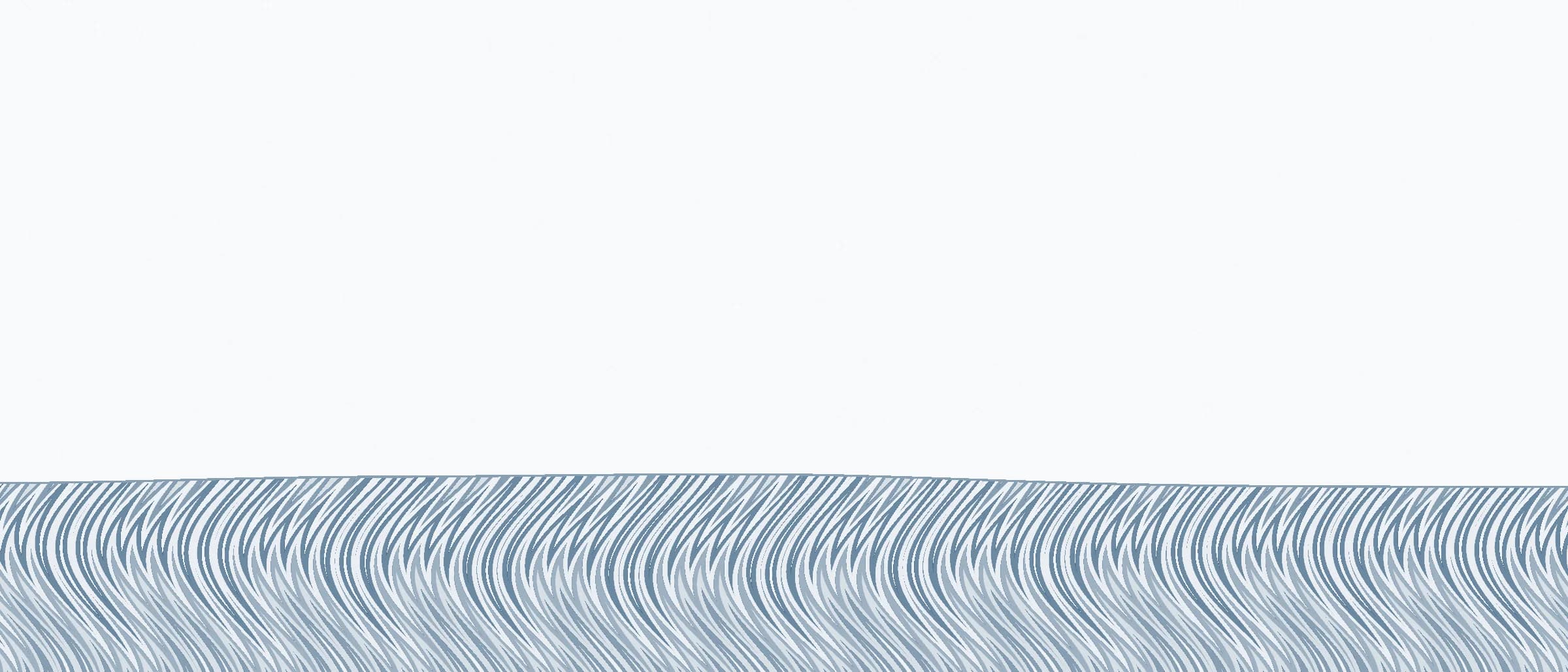 Combed marbled endpaper in navy ink, held below a tide line so the field above stays clear